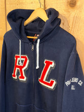 Load image into Gallery viewer, y2k polo jeans ralph lauren chenille zip up hoodie
