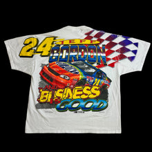 Load image into Gallery viewer, 1999 nascar jeff gordon business is good aop tee
