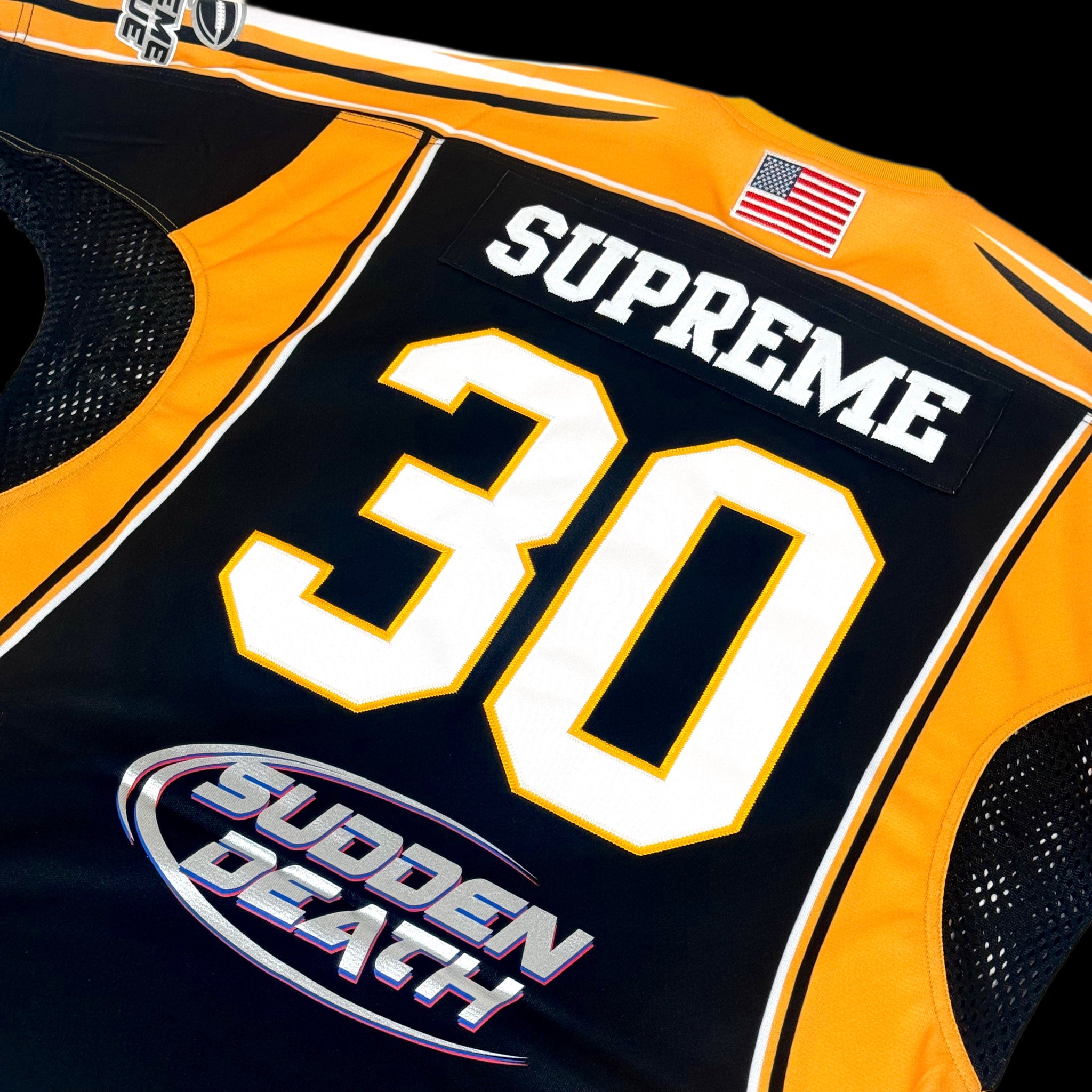 2024 supreme sudden death football jersey – change clothes