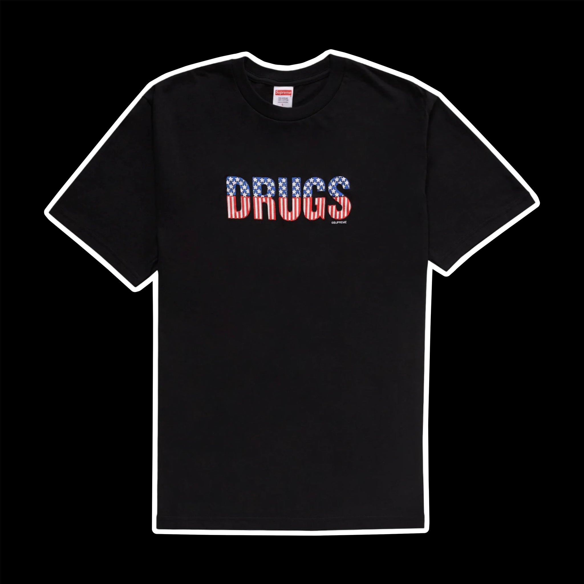 2024 supreme drugs tee black – change clothes