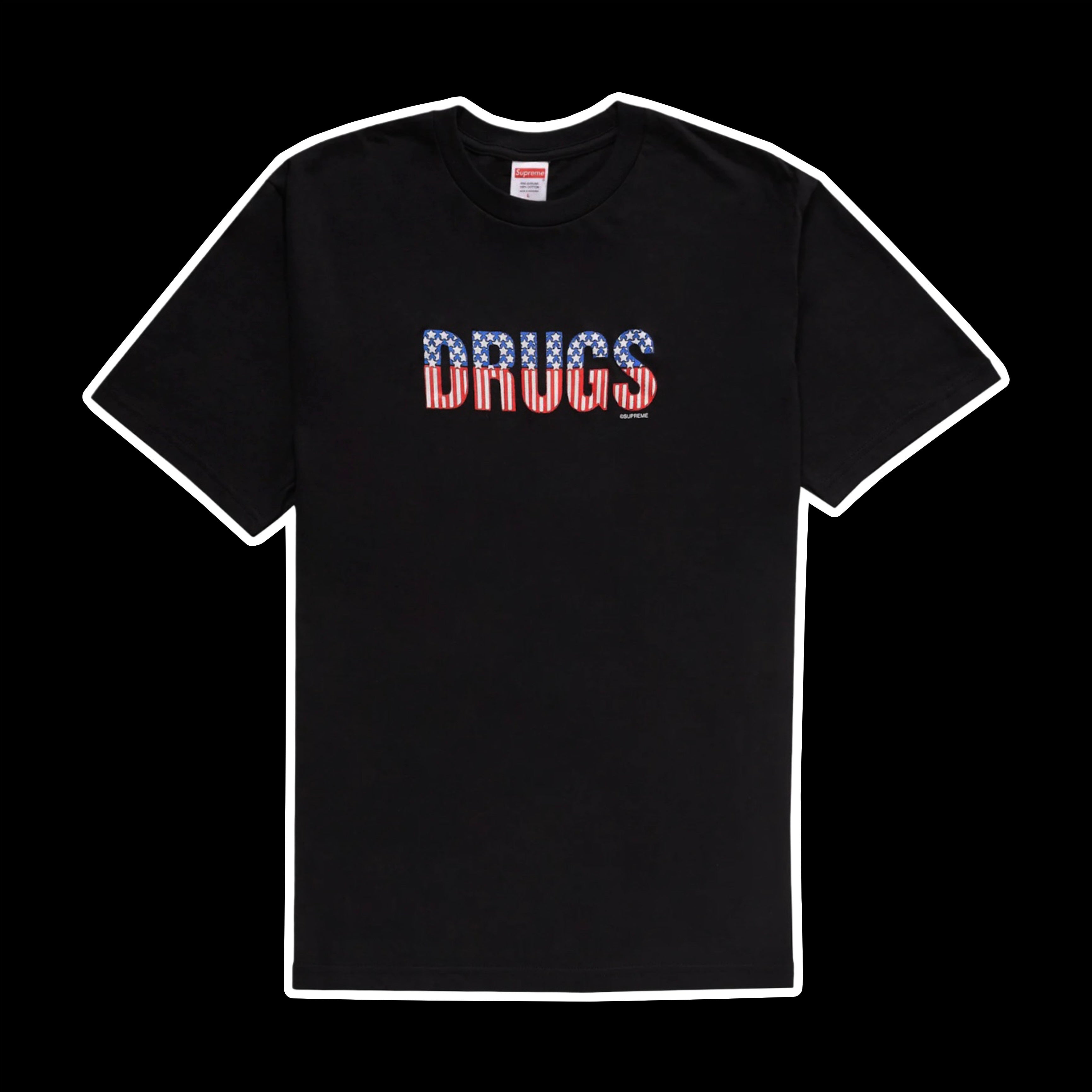 2024 supreme drugs tee black – change clothes