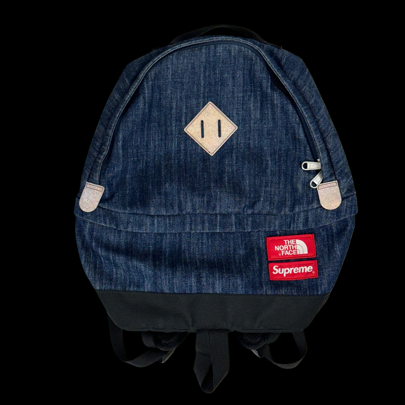 2015 supreme // north face denim daypack backpack – change clothes