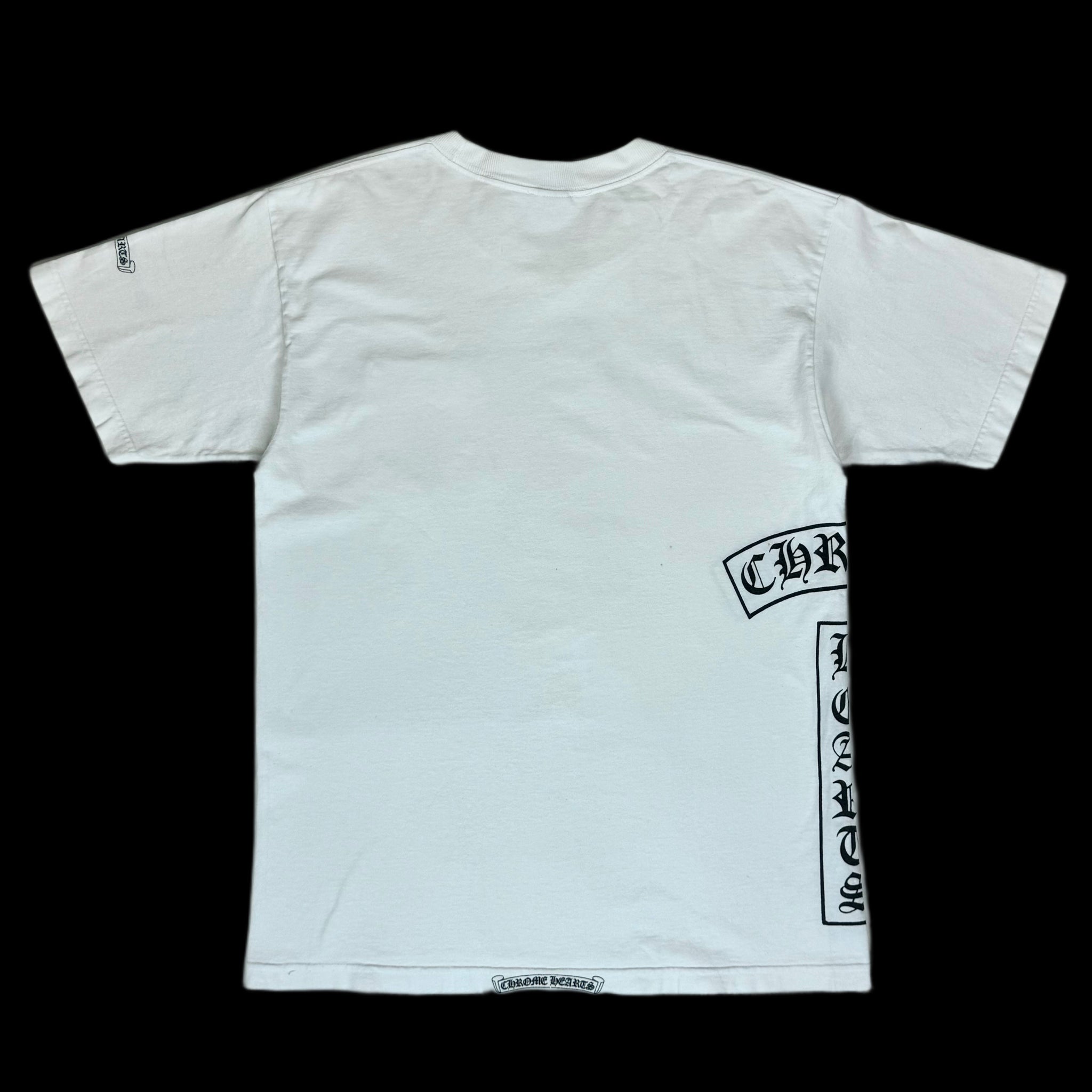 1990s chrome hearts cross pocket t bar side tee white – change clothes