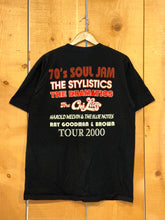Load image into Gallery viewer, 2000 70s soul jam tour the stylistics tee
