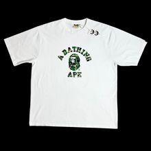 Load image into Gallery viewer, bape abc camo college logo tee
