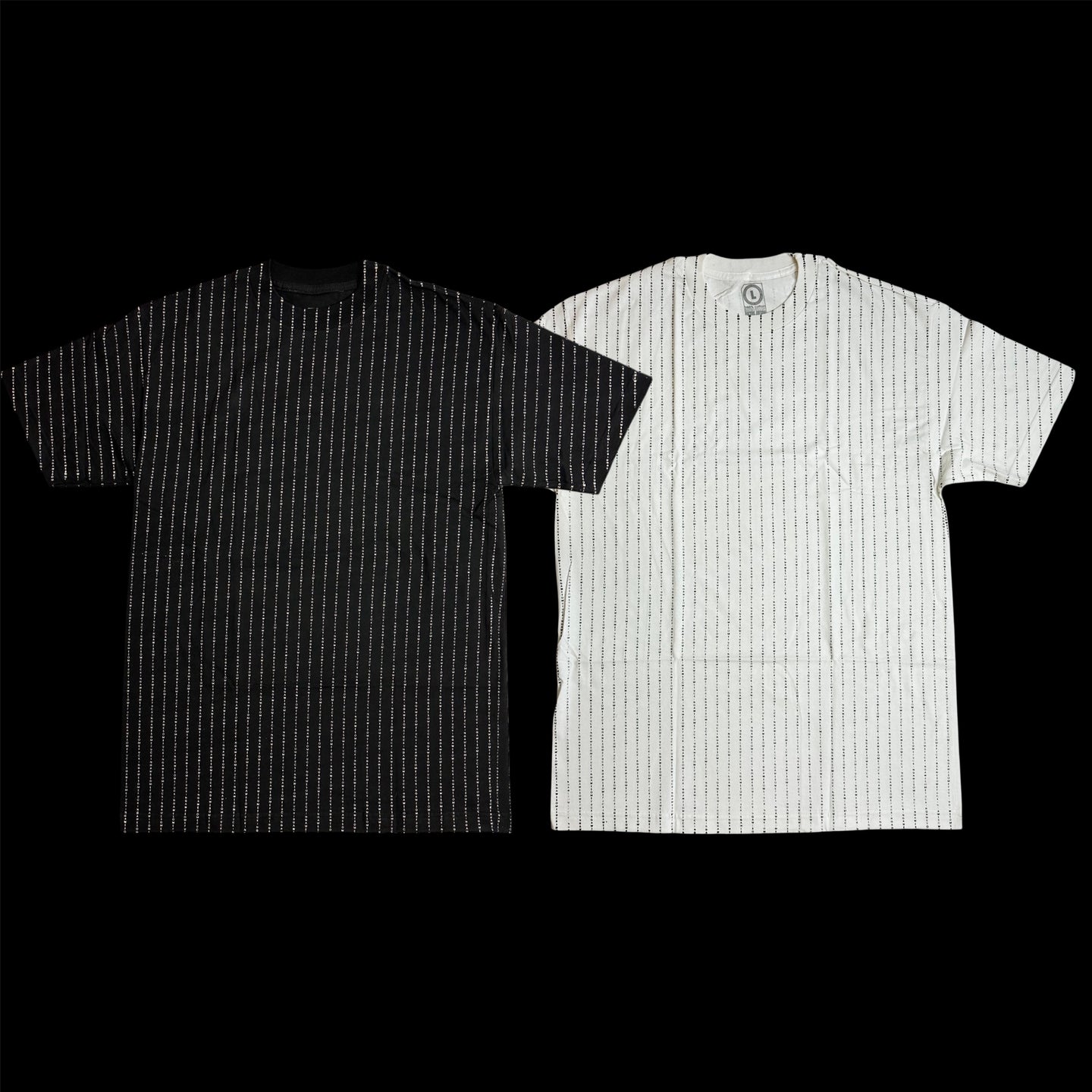 2000s fucking awesome striped spellout tee