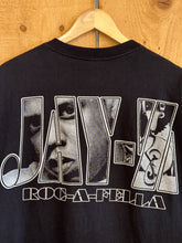 Load image into Gallery viewer, 2003 jay z flex pose roc a fella chains portrait tee
