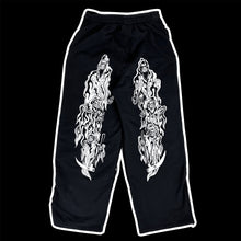 Load image into Gallery viewer, 2023 warren lotas // billy hill diamond plate denim hybrid reaper sweatpants
