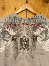 Load image into Gallery viewer, 2000s monarchy shoulder blast embroidered tee
