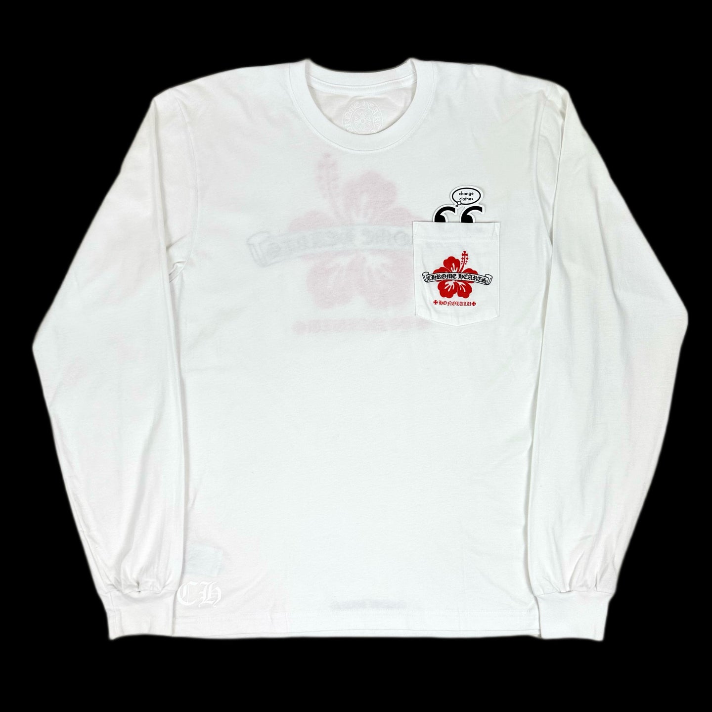 chrome hearts honolulu exclusive hibiscus l/s