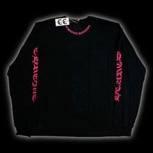 Load image into Gallery viewer, 2025 chrome hearts pink collar spellout sleeves l/s
