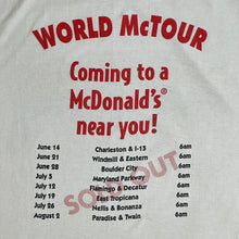 Load image into Gallery viewer, 90s mcdonalds world mctour radio tee
