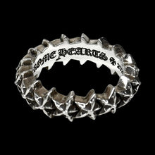 Load image into Gallery viewer, chrome hearts star band ring
