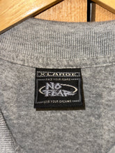 Load image into Gallery viewer, 90s no fear contrast cuff emb polo grey navy
