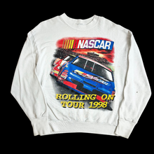 Load image into Gallery viewer, 1998 nascar rolling on tour crewneck
