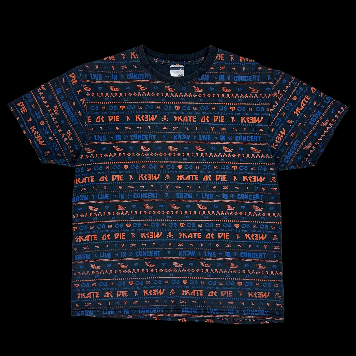 2008 krew live in concert allover print tee