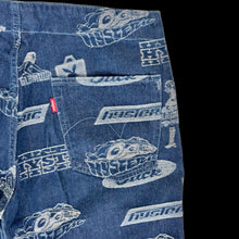 Load image into Gallery viewer, 2000s hysteric glamour vixen girl logos indigo denim pants
