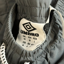 Load image into Gallery viewer, vintage umbro paneled track jacket pants combo suit dark grey
