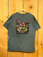 Load image into Gallery viewer, 1999 harley baltimore fireworks tee slate blue

