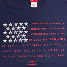 Load image into Gallery viewer, y2k reebok dallas cowboys stars &amp; stripes tee
