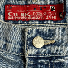 Load image into Gallery viewer, 2000s quiksilver quickjean jorts blue

