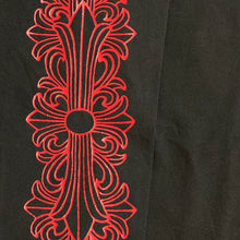 Load image into Gallery viewer, 2000s chrome hearts las vegas red horseshoe floral l/s
