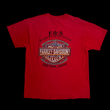 Load image into Gallery viewer, 2003 harley tribal dayton ohio tee red
