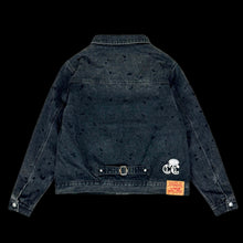 Load image into Gallery viewer, 2023 fugazi chain splatter denim jacket
