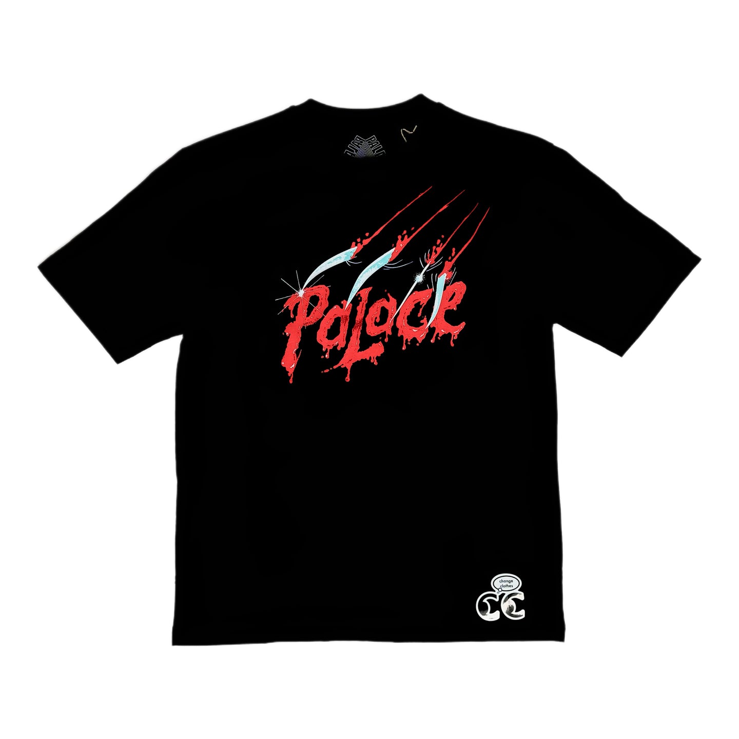 2023 palace scratchy tee black