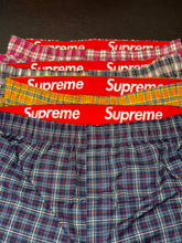 Load image into Gallery viewer, 2026 supreme plaid boxers 4-pack
