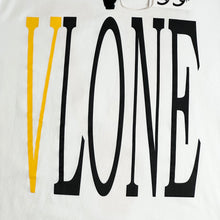 Load image into Gallery viewer, vlone staple spellout tee white yellow
