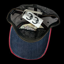 Load image into Gallery viewer, 2000s ed hardy floral diamond trucker hat magenta
