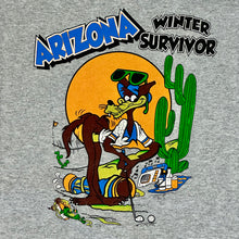 Load image into Gallery viewer, 90s arizona winter survivor golfing coyote tee
