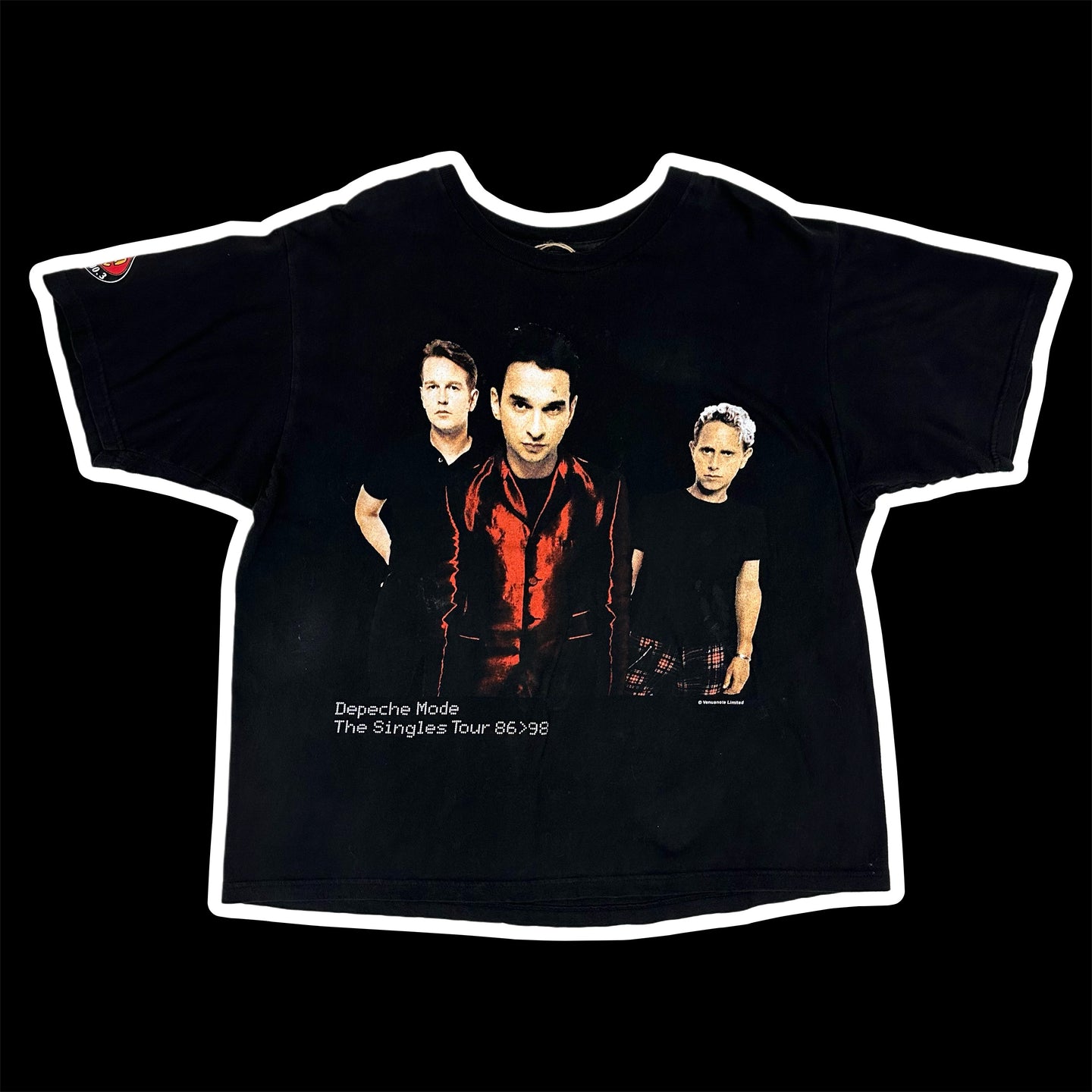 1998 depeche mode singles tour tee