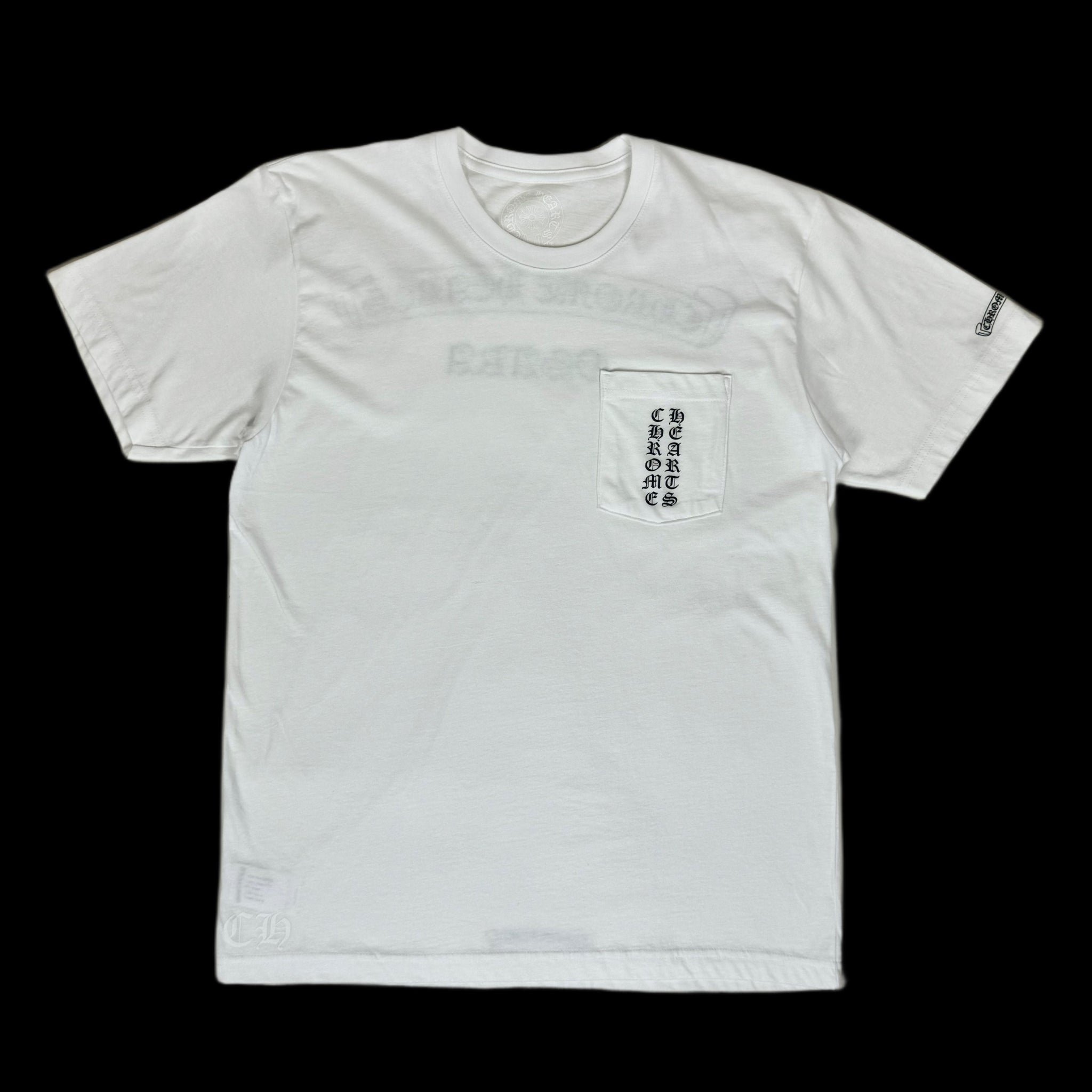 chrome hearts osaka exclusive scroll logo tee white – change clothes