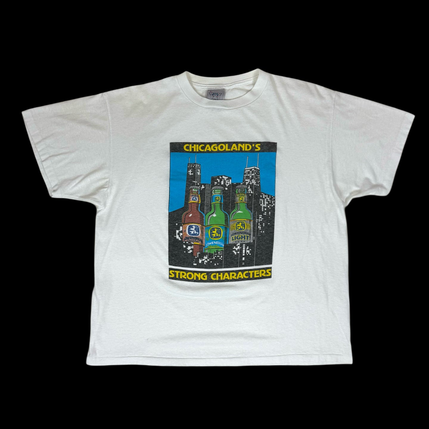 1980s chicagoland strong characters tee