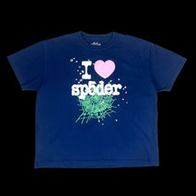 Load image into Gallery viewer, spider souvenir tee navy
