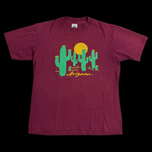Load image into Gallery viewer, 90s arizona cactus scene puff print tee
