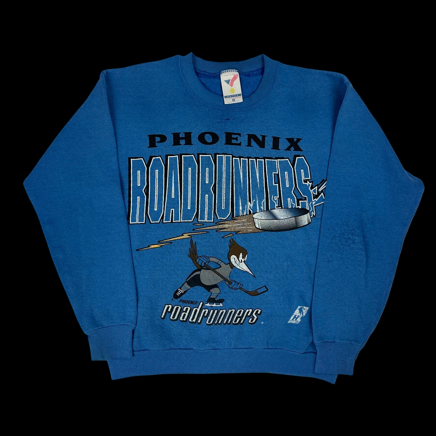 vtg phoenix roadrunners hockey crewneck