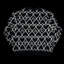 Load image into Gallery viewer, 2025 palace hairy heart knit cardigan black

