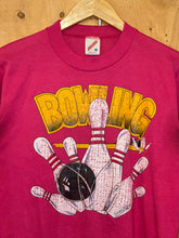 Load image into Gallery viewer, 80s bowling graphic tee magenta
