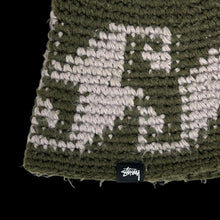 Load image into Gallery viewer, 2023 stussy waves bucket knit olive
