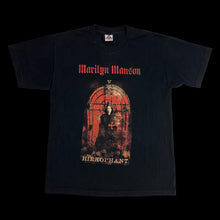 Load image into Gallery viewer, 2000s marilyn manson hierophant tarot card tee
