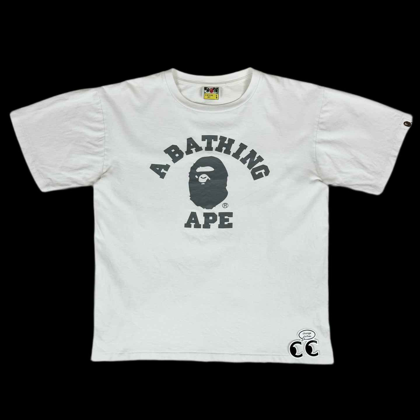 2010s bape college logo tee