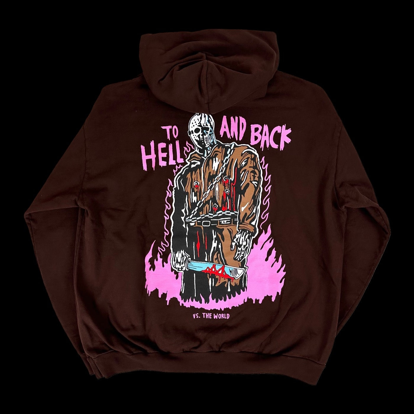 2023 warren lotas to hell and back hoodie brown – change clothes