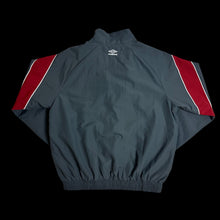 Load image into Gallery viewer, vintage umbro paneled track jacket pants combo suit dark grey

