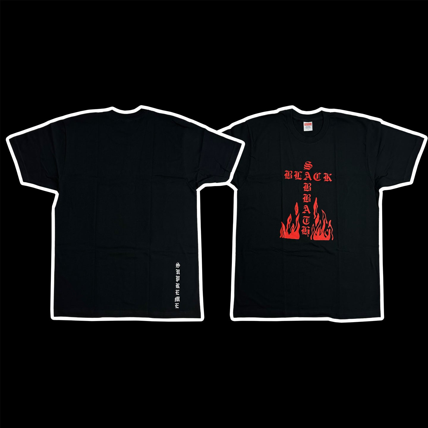 2016 supreme // black sabbath cross tee