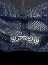 Load image into Gallery viewer, 2011 supreme beretta trucker hat navy
