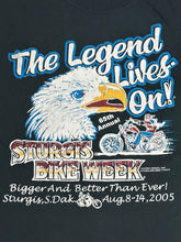Load image into Gallery viewer, 2005 sturgis eagle the legend lives on tee
