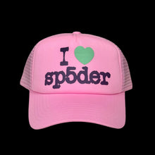 Load image into Gallery viewer, spider worldwide souvenir trucker pink
